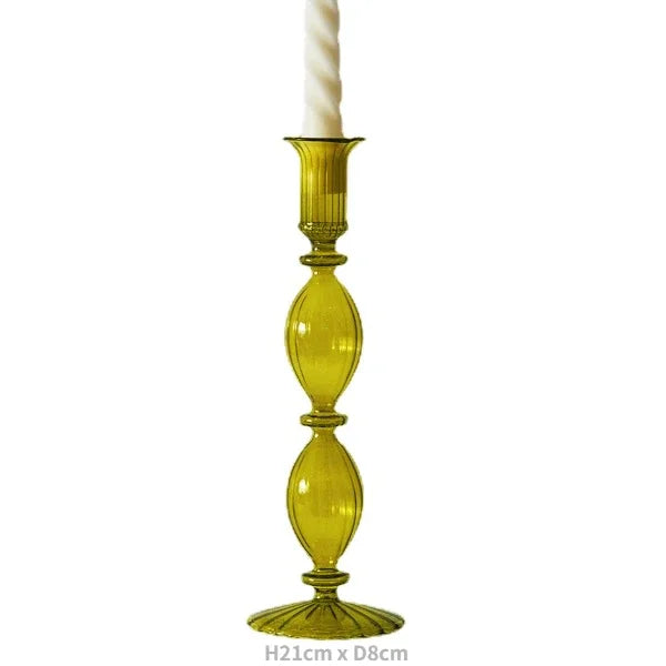 Colorful Glass Candle Holder - candletown.net