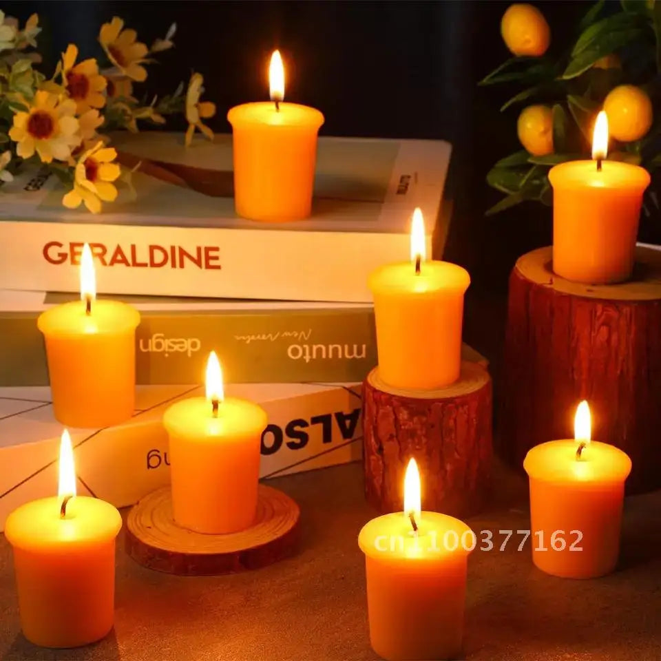 Natural Beeswax Votive Candles - candletown.net