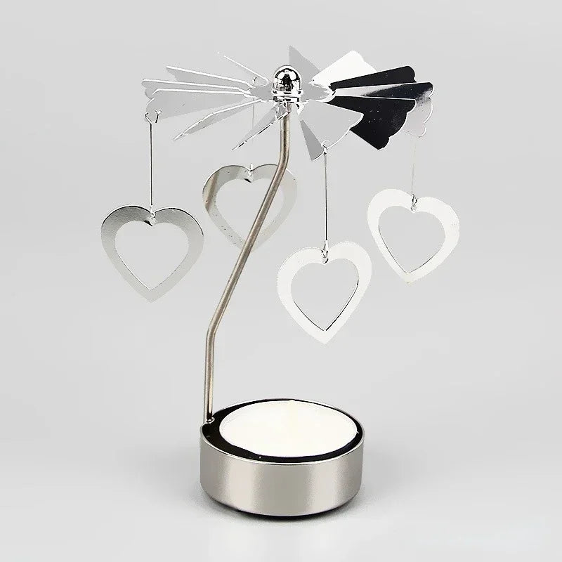 Silver Angel Chime Candle Holder