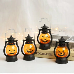 LED Hanging Pumpkin Lantern – Flameless Halloween Candle Light