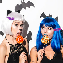 Halloween Costume Accessories Set – Glasses, Mask, Bat Hair Clip & Bracelet