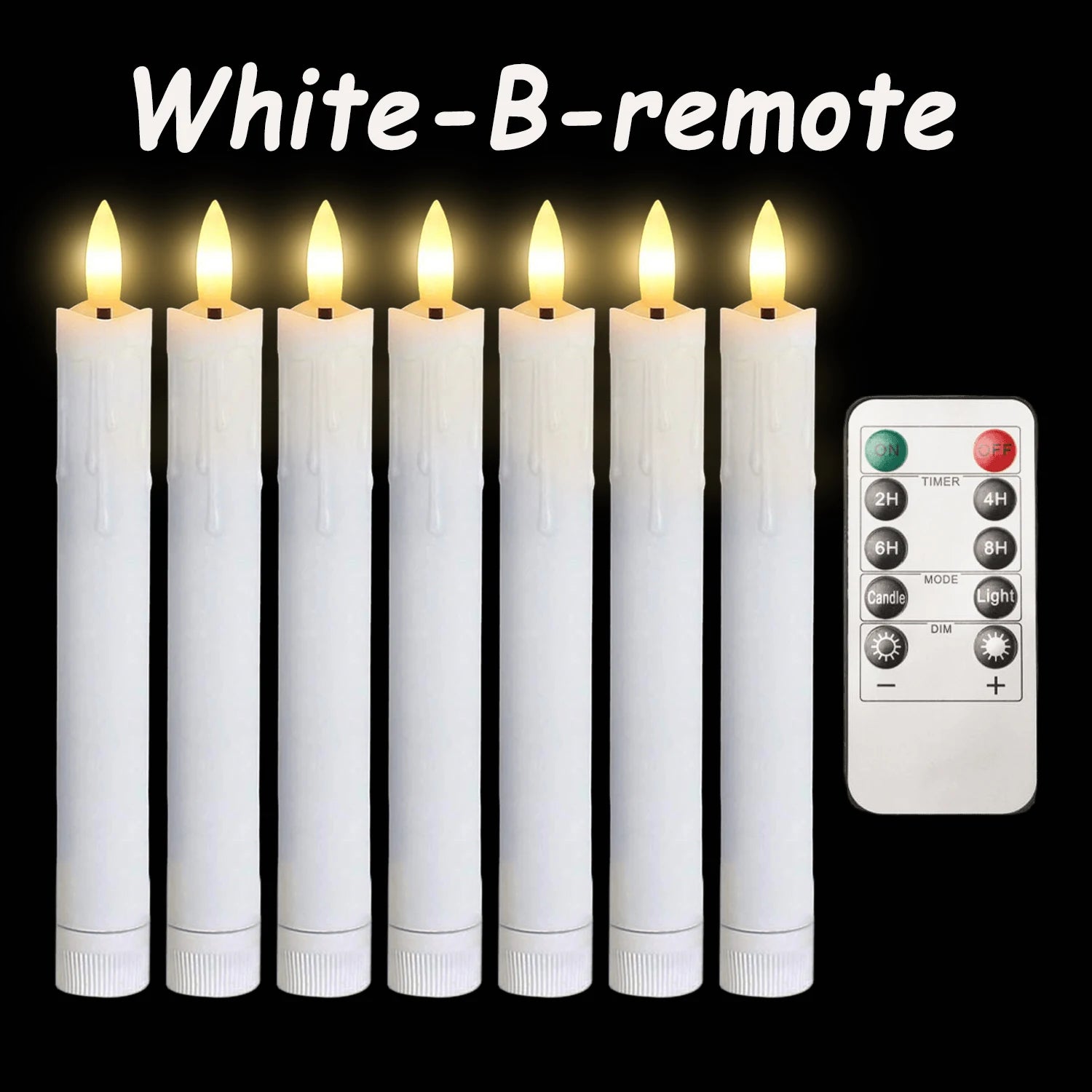 Flameless LED Taper Candles (12–300PCS)