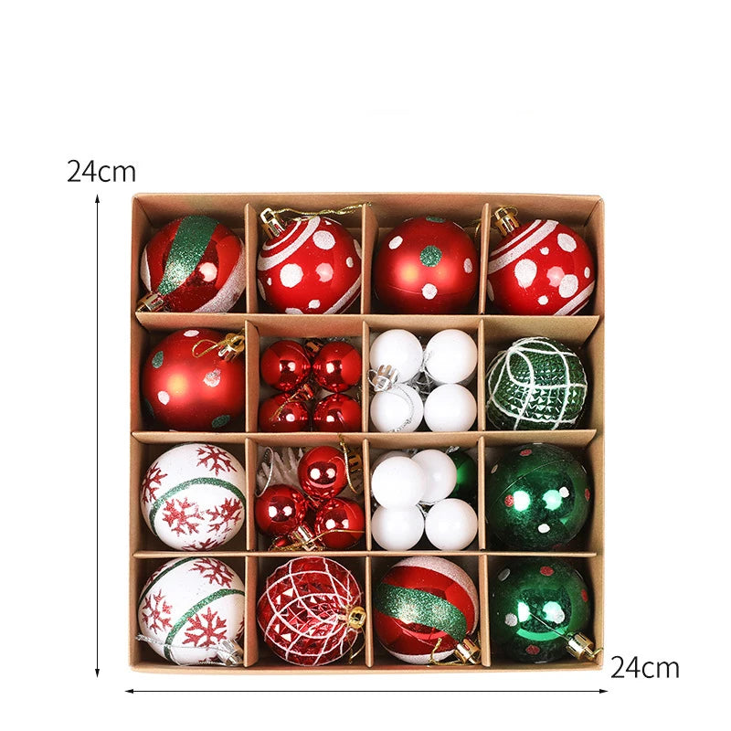 Christmas Ball Ornaments – 36 PCS Decoration Set - candletown.net