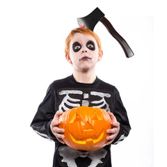 Halloween Horror Headbands – Fake Knife, Axe & Scissors Props for Costume Parties