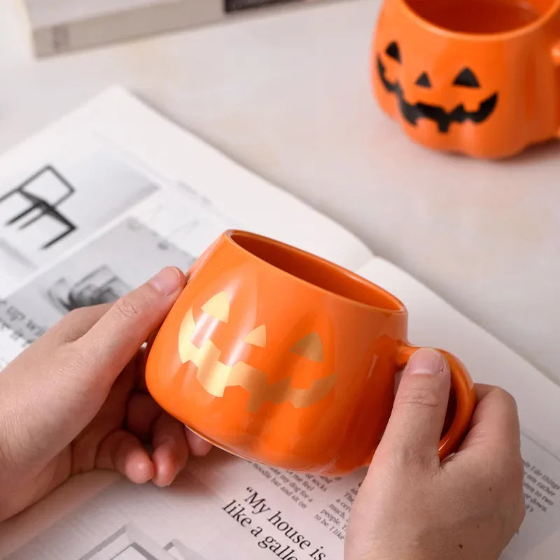 Halloween Kurpitsamuki – 4 dl Keraaminen Kahvimuki