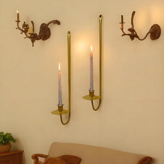 Retro Wall Mount Fireplace Candle Holder