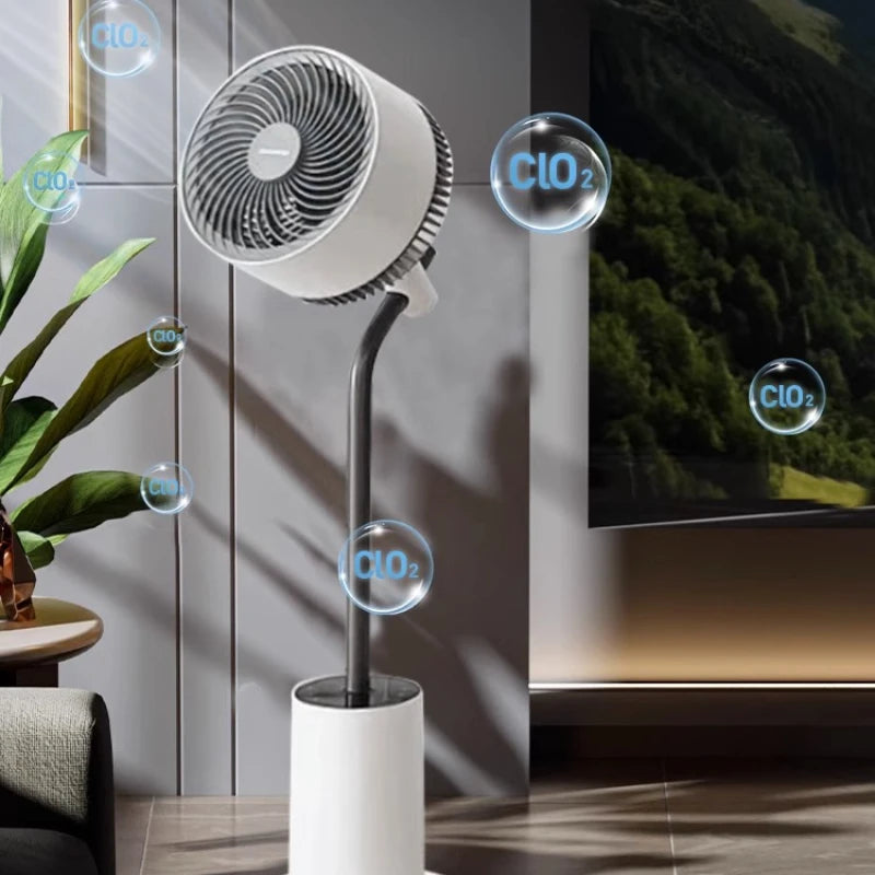 Smart Quiet Vertical Floor Fan for Home & Office