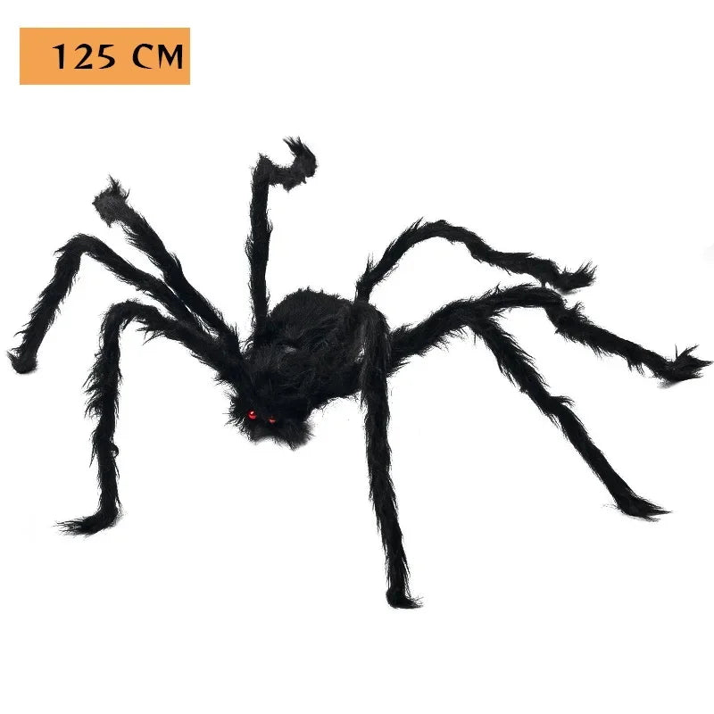 Halloween Spider Web with Spiders – Haunted House Decoration Set - candletown.net