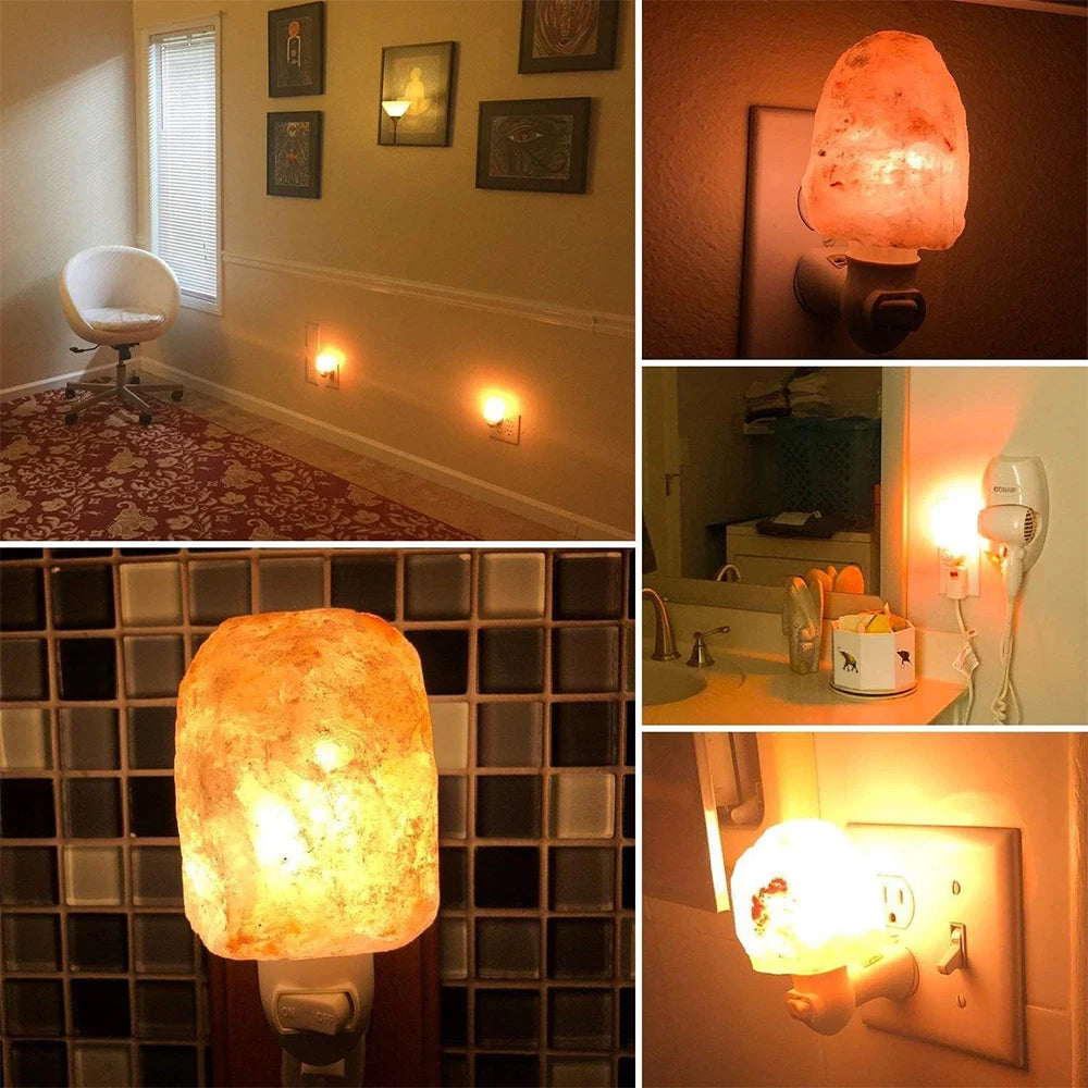 Himalayan Salt Lamp Night Light – Natural Air Purifier & Stress Relief