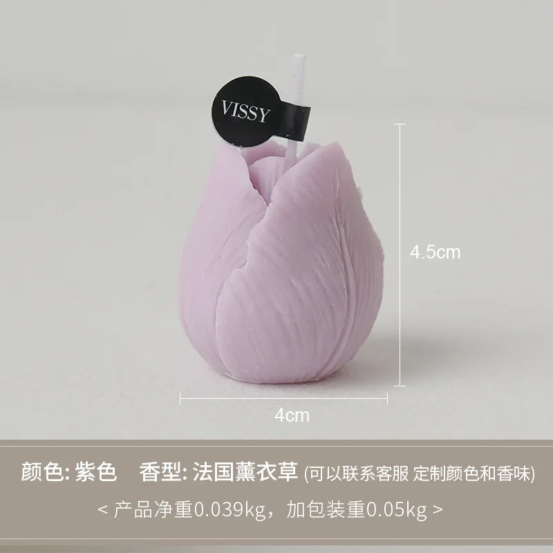 Tulip Scented Candles – Handmade Decorative Flower Candles - candletown.net