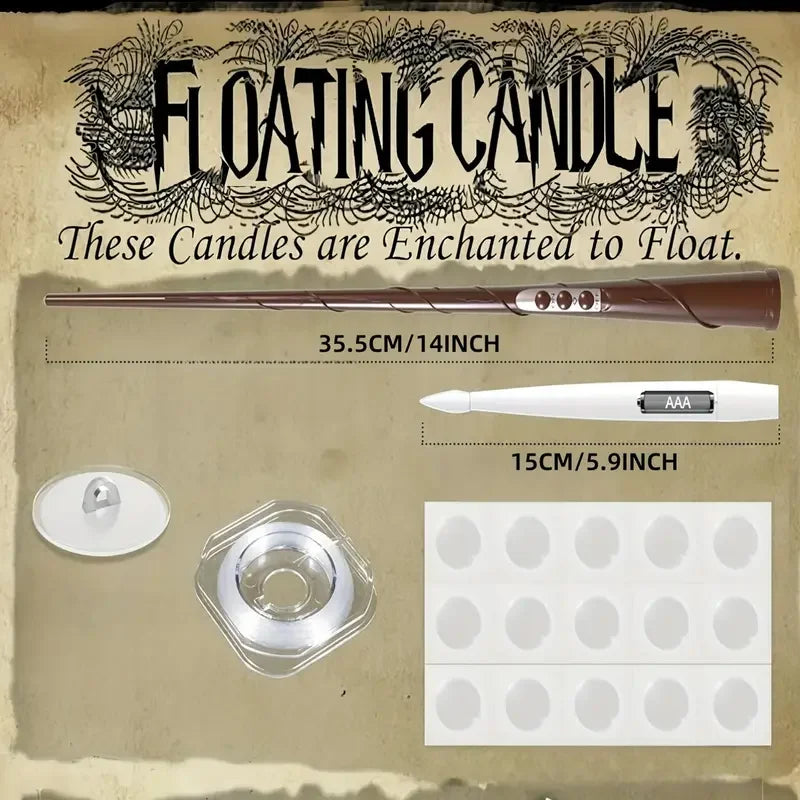 Magic Floating LED Candles with Wand Remote – 10–24 Pack
