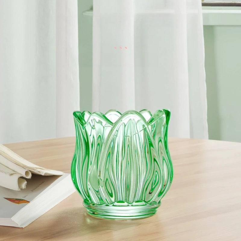 Glass Tulip Candle Holder - candletown.net