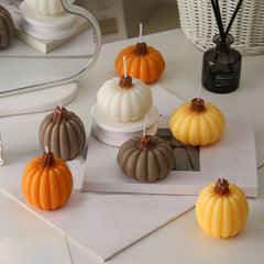 Pumpkin Shaped Candle – Halloween & Autumn Decorative Candle
