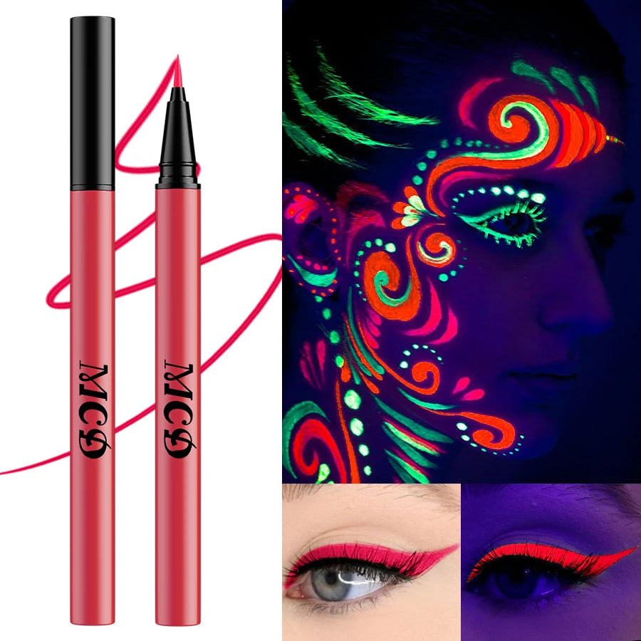 UV Neon Face & Body Paint Pen – 8 Fluorescent Colors