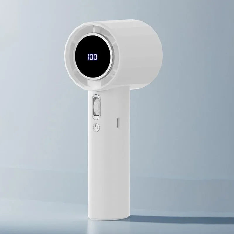 USB-ladattava Käsituuletin – 100 Nopeutta & Tehokas Turbo-Viilennys kotiin, grilliin ja matkalle