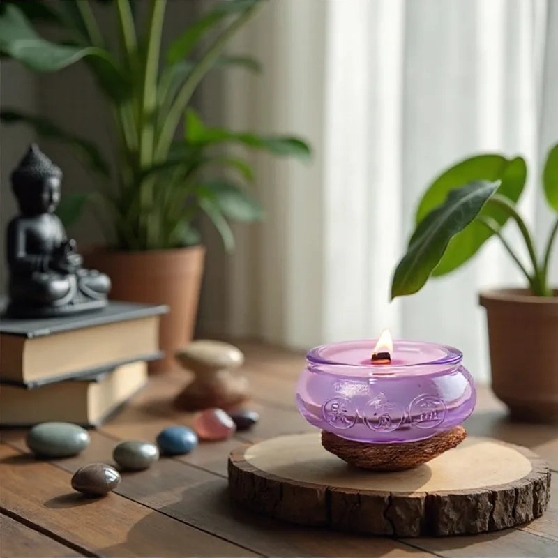 Soy Aromatherapy Tea Light Candle in Glass