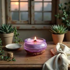 Soy Aromatherapy Tea Light Candle in Glass