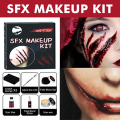Black & White Halloween Face Paint Set