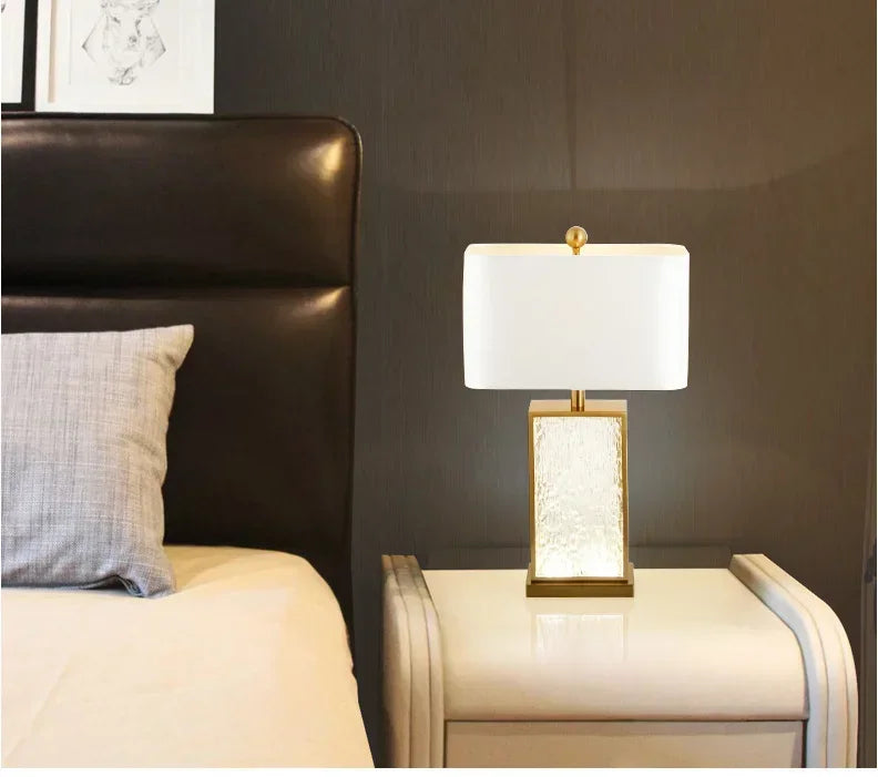 SANDYHA Modern Glass Table Lamp – Certified Luxury Lighting for Your Home - candletown.net