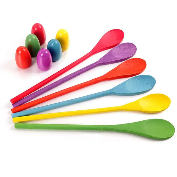 Wooden Egg & Spoon Race Game – Easter Balance Challenge
