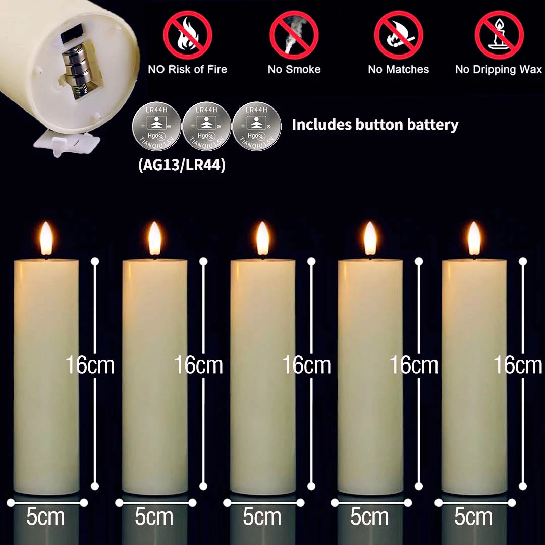 Flameless LED Candles Bulk Set