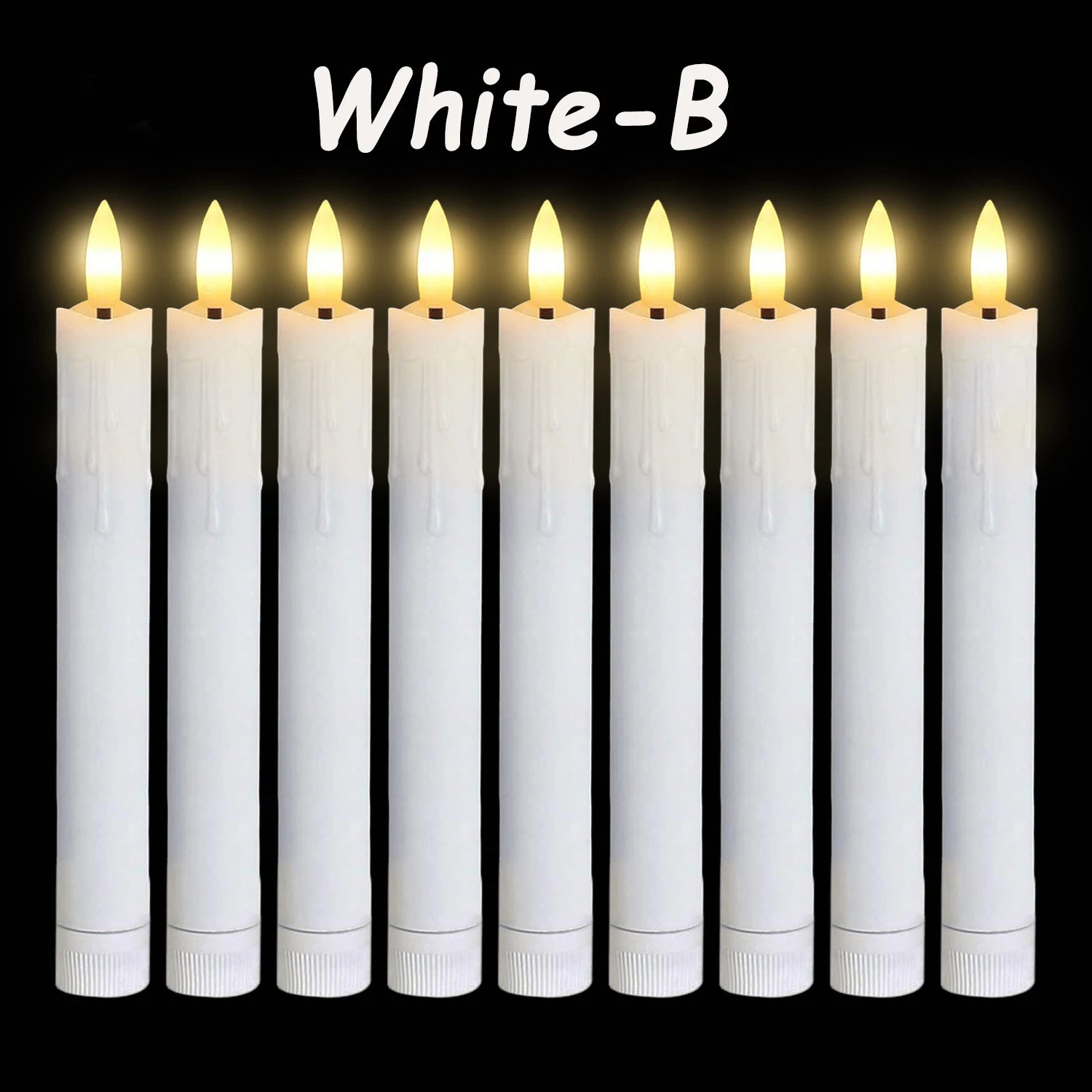 Flameless LED Taper Candles (12–300PCS)