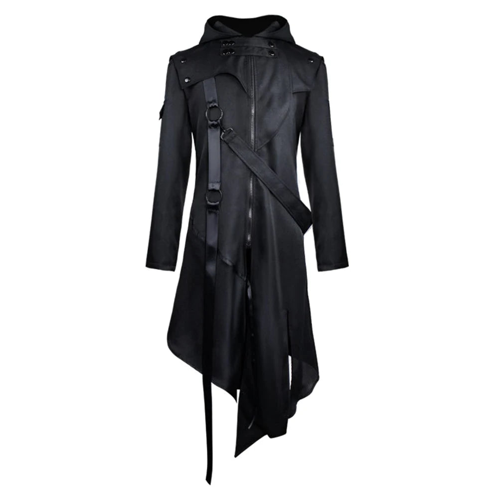 Men’s Gothic Hooded Halloween Cosplay Jacket