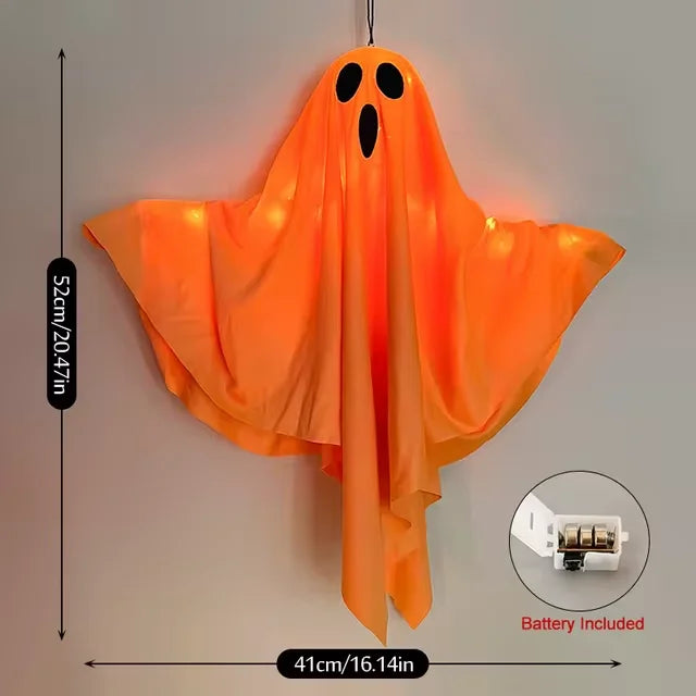 Halloween Ghost LED Hanging Decoration – Spooky Prop