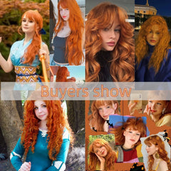 Curly Wig with Bangs – Heat-Resistant Cosplay & Party Wig