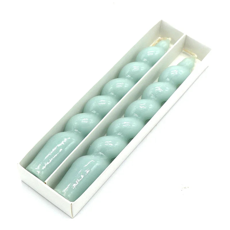 2pc Spiral Scented Dinner Taper Candles - candletown.net