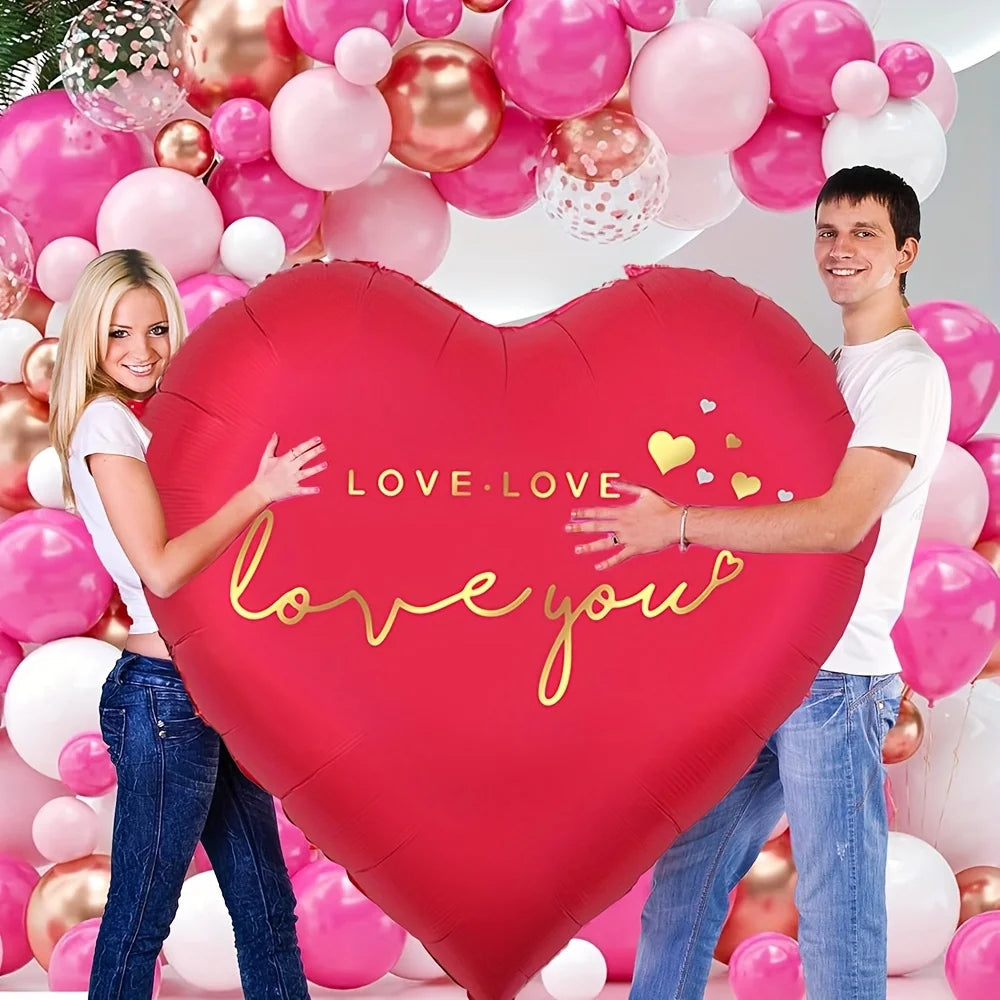 Oversized 63 inch Love You Heart Balloon - candletown.net