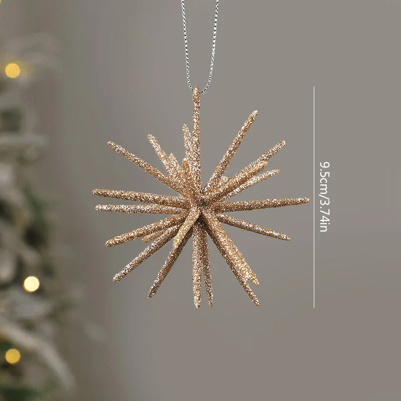 Gold Exploding Star Hanging Ornament