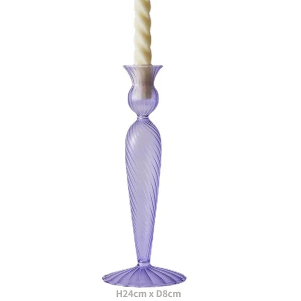 Colorful Glass Candle Holder - candletown.net