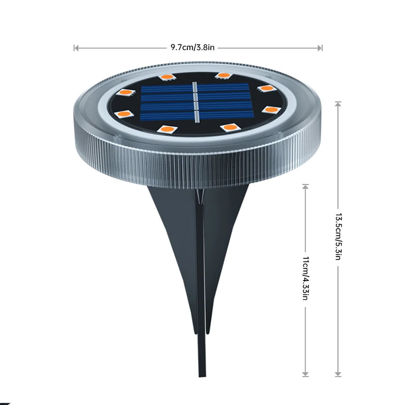 Solar Ground Lights for Garden Paths