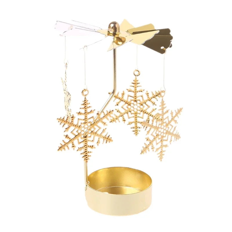 Golden Angel Chime Rotating Candle Holder - candletown.net