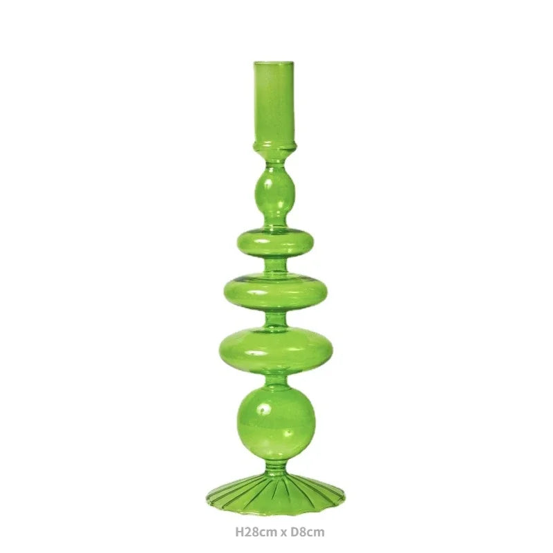 Colorful Glass Candle Holder - candletown.net