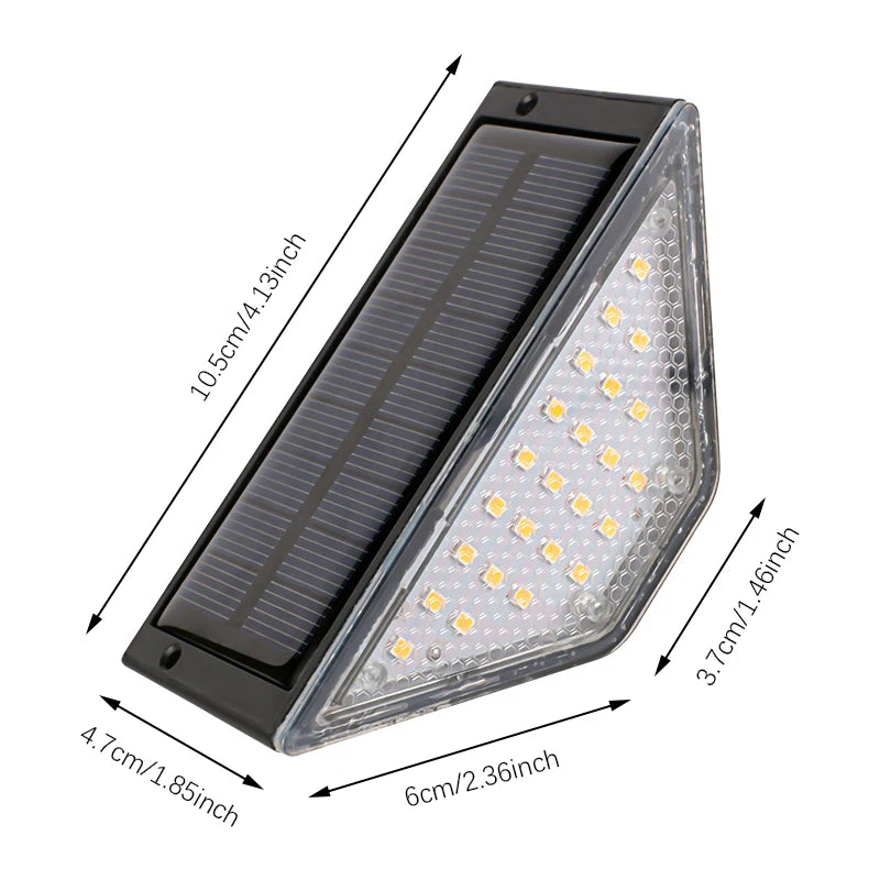 8 kpl Aurinkokenno LED-Porrasvalot