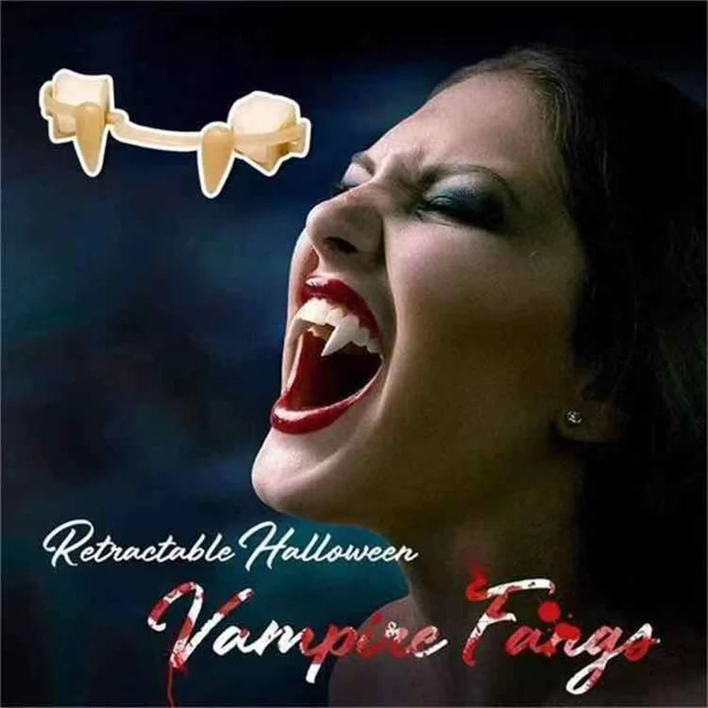 Retractable Halloween Vampire Fangs - candletown.net