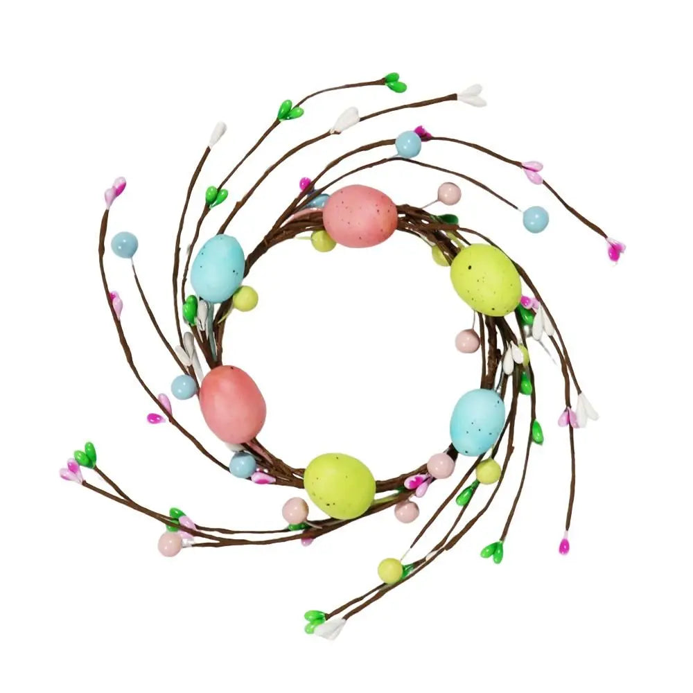 Handmade Easter Egg Flower Wreath – Candle Ring & Festive Decor - candletown.net