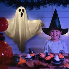 Halloween Ghost LED Hanging Decoration – Spooky Prop
