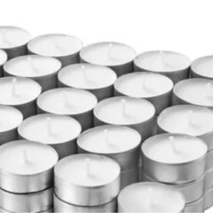 100 Pack Unscented Tea Light Candles