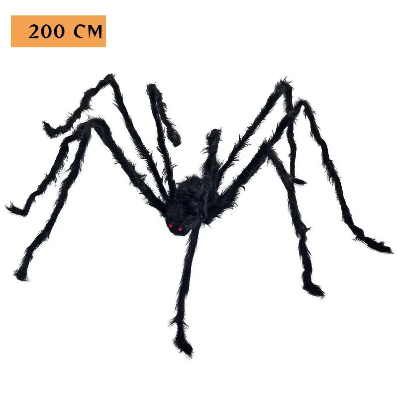 Halloween Spider Web with Spiders – Haunted House Decoration Set