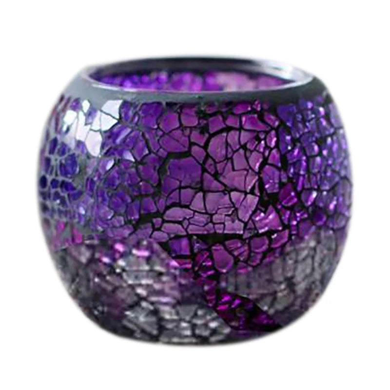 Moroccan Mosaic Glass Candlestick – Votive Candle Holder - candletown.net