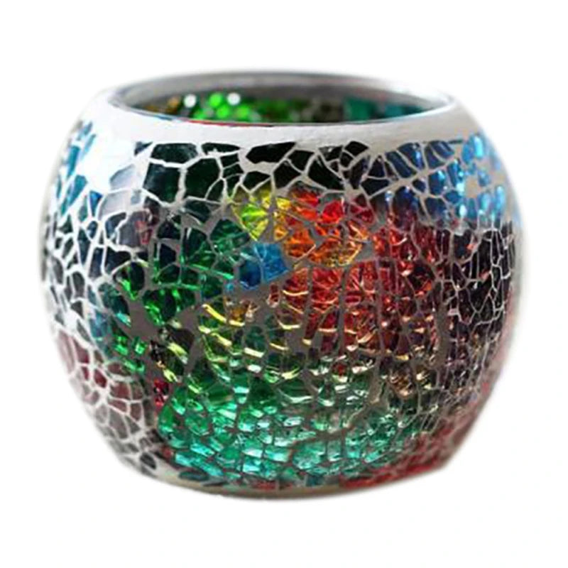 Moroccan Mosaic Glass Candlestick – Votive Candle Holder - candletown.net