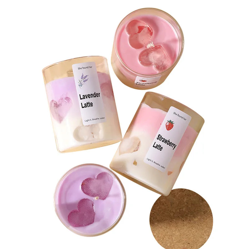 Latte Glow Aromaterapiakynttilä – Soijavahainen Lasikynttilä