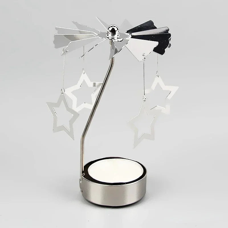 Silver Angel Chime Candle Holder