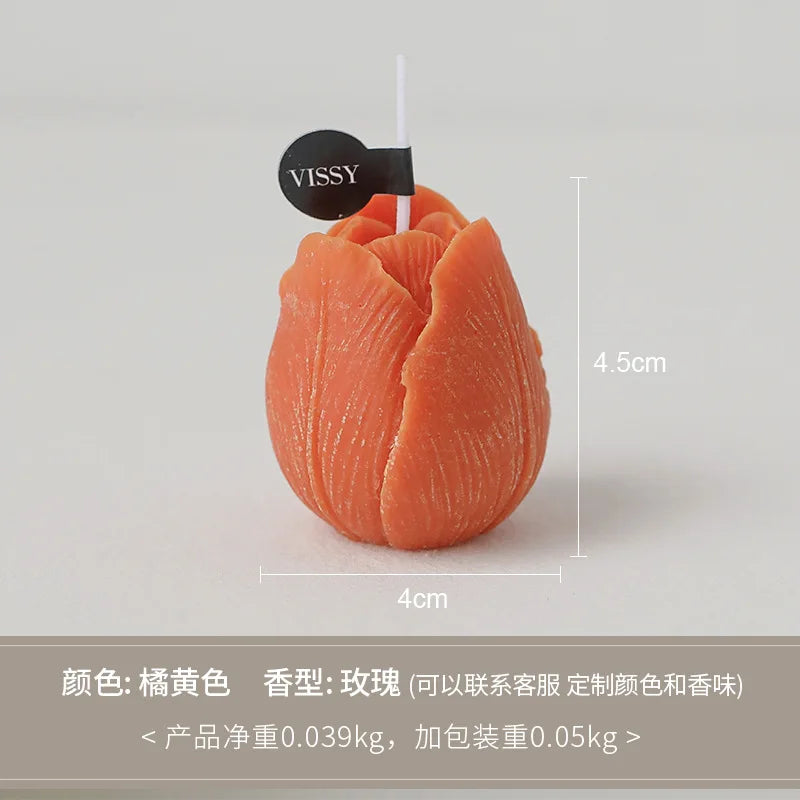 Tulip Scented Candles – Handmade Decorative Flower Candles - candletown.net