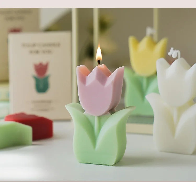 Handmade Tulip Soy Wax Candle - candletown.net