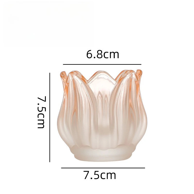Glass Tulip Candle Holder - candletown.net