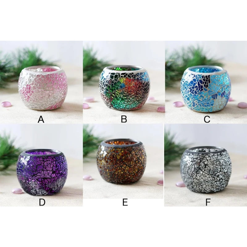 Moroccan Mosaic Glass Candlestick – Votive Candle Holder - candletown.net